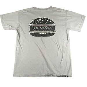 Joe Mamas Shirt Unisex Large Gray Comfort Colors Short Sleeve Graphic Tee Tshirt